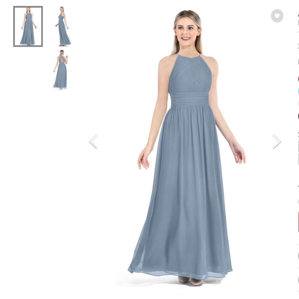 Azazie Jermaine- Dusty Blue Size 10